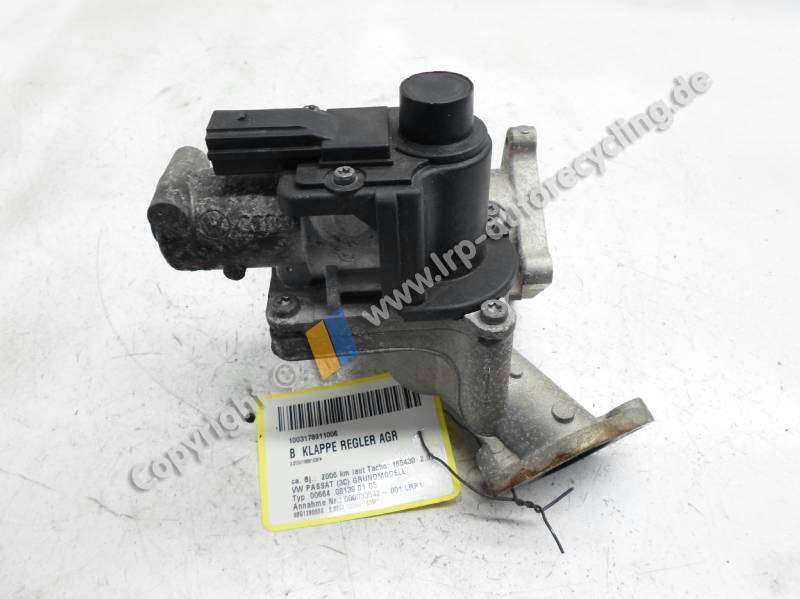 VW Passat 3C original Reglerklappe AGR 03G128063A A2C53085612 SIEMENS VDO BJ2006